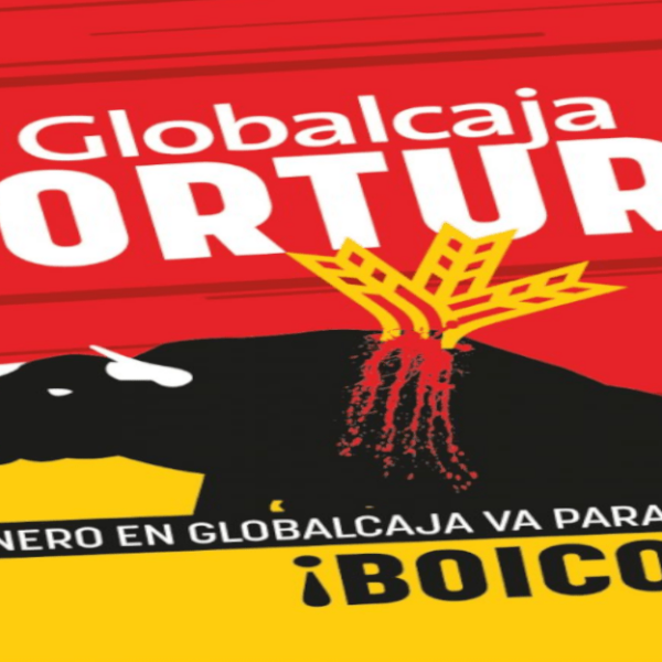 Campaña contra GlobalCaja  en Ciudad Real por patrocinar la tauromaquia.