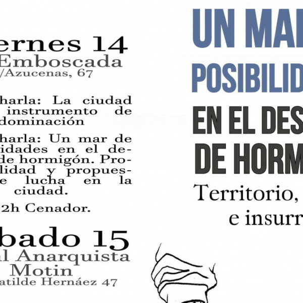 [Jornadas] “Un Mar de Posibilidades en el Desierto de Hormigón: Territorio, Ciudad e Insurrección” (14, 15, 16 junio, Madrid)