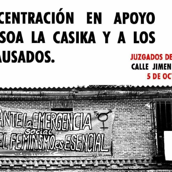 Juicio contra la Casika y concentración en apoyo al espacio y los encausados.